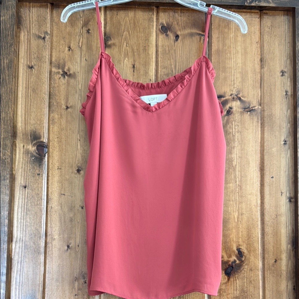 LOFT Orange Pink Camisole Top